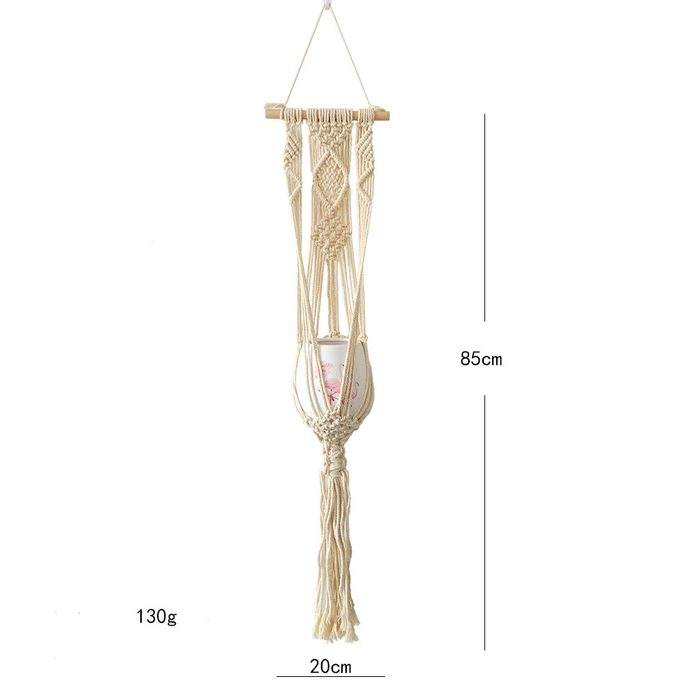 Makramee-Blumenhalter mit elegantem Design