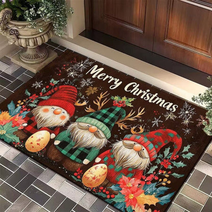 Festliche Cartoon Weihnachtsmann Motiv Fußmatte