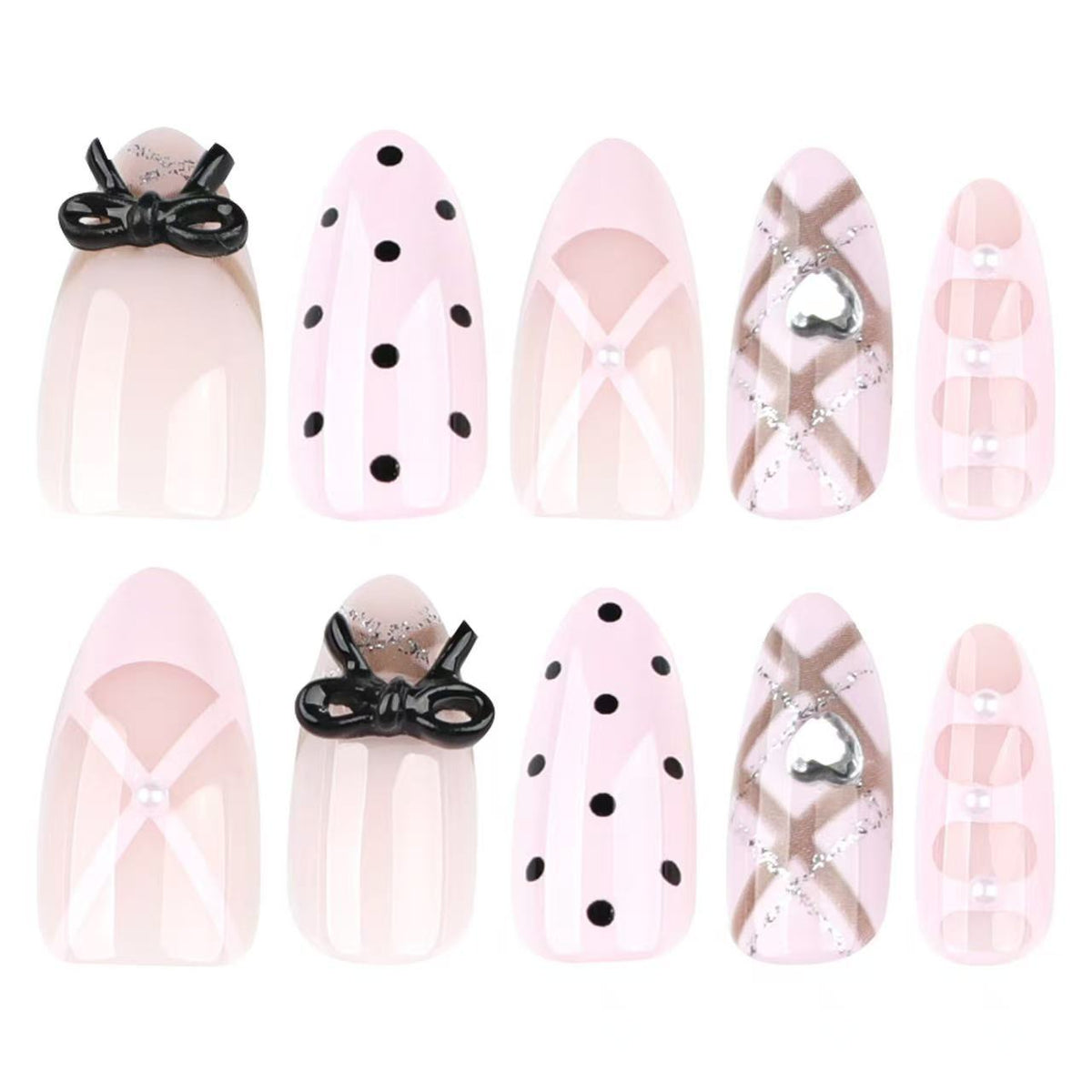 Chic Künstlerische Press-On Nageldesign