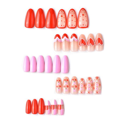 Themen Herz-inspiriertes Aufkleber-Nagelkunst-Set