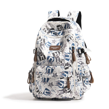 Stylischer Mehrfachfächer Grafikdruck Rucksack Brehn