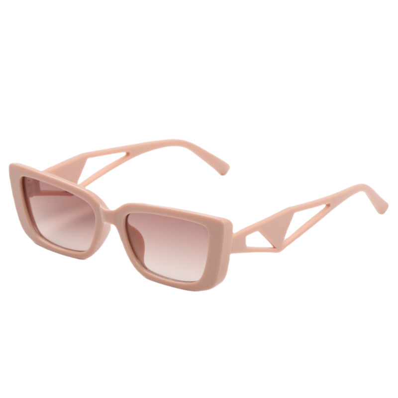 Damen quadratische Sonnenbrille mit innovativem Designelement Brehn
