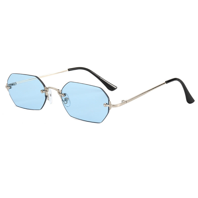 Damen modische achtkantige Sonnenbrille mit elegantem Metallrahmen Brehn