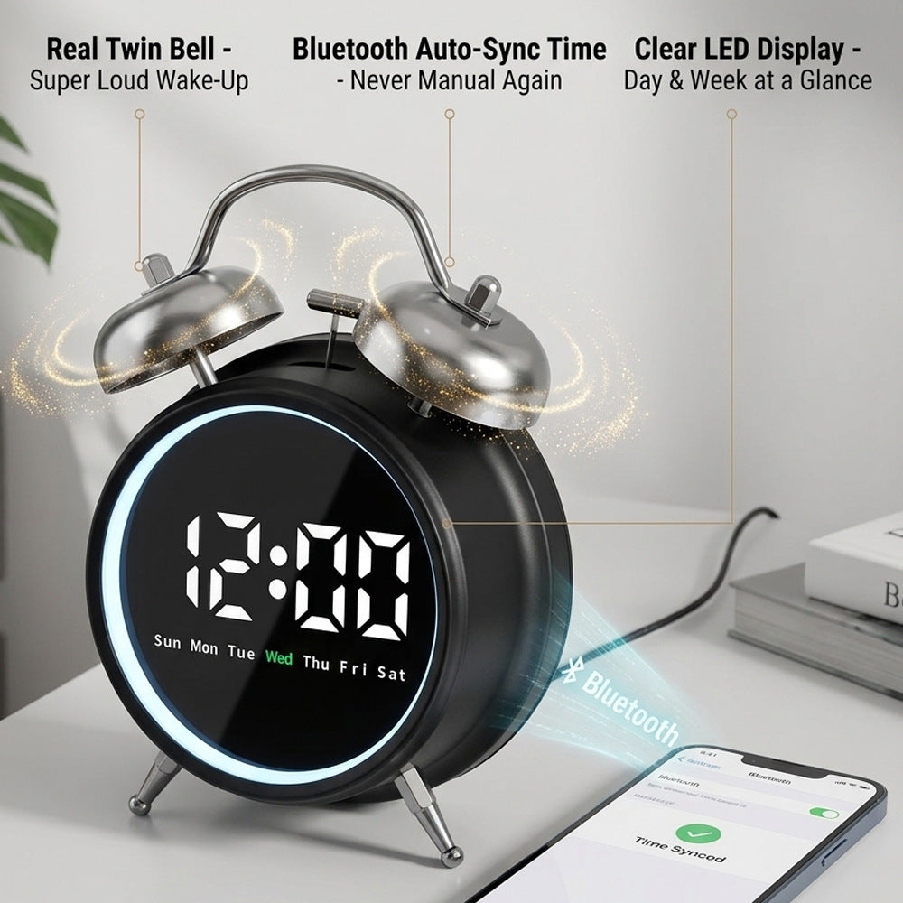 Digitale Funkuhr mit Alarmfunktion Brehn