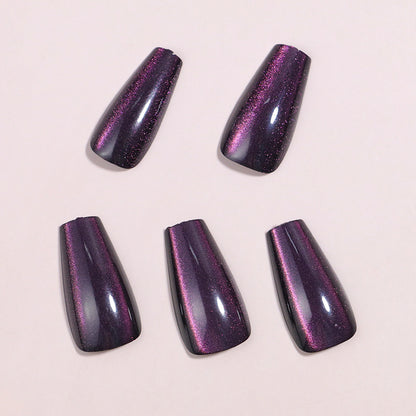 Glitzerndes Langes Stiletto Press-On Nagelset Brehn