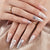 Elegantes Spitzen- und Metallic-Nagelkunstset Brehn