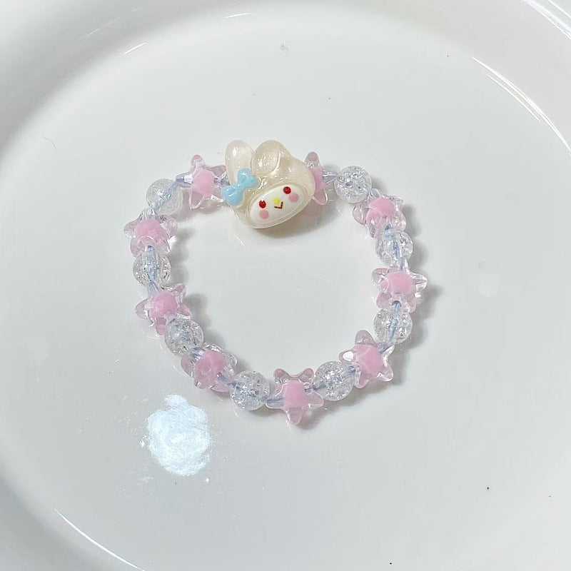 Verspieltes Armband mit Sternen und Niedlichem Anhänger Brehn
