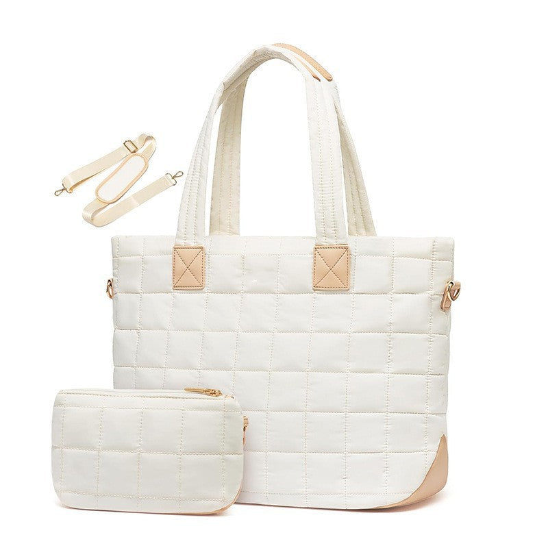 Elegante Gesteppten Tragetasche mit Abnehmbarem Portemonnaie Brehn