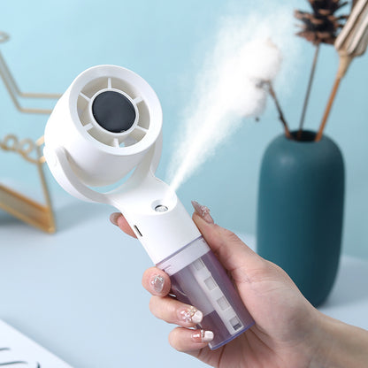 Unisex Tragbarer Handventilator mit integrierter Sprühfunktion Brehn
