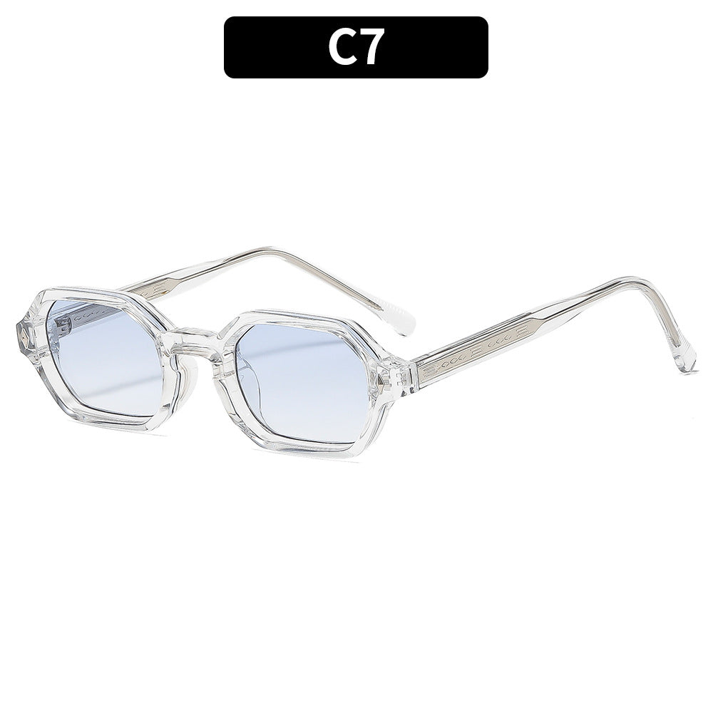 Geometrische sechseckige Sonnenbrille