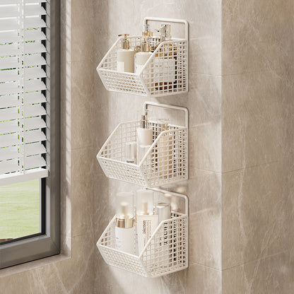 Wandmontierter Dual-Tier Gitter-Mesh Badezimmer Duschcaddy mit abtropfbaren Körben