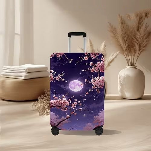 Unisex nan elastische Kofferhülle mit vulkanischem Lava-Marmordesign, dehnbarer Schutzüberzug für Trolley Brehn