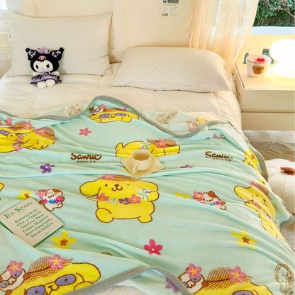 Damen weiche Fleece-Decke mit fröhlichem Kinderdesign Brehn
