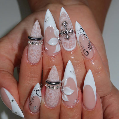 Elegantes Press-On Nagelkunstset