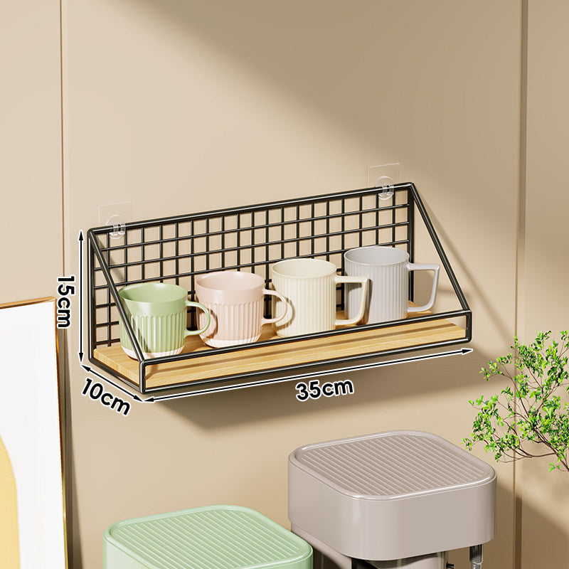 Wandmontierter Küchen-Organizer-Regal