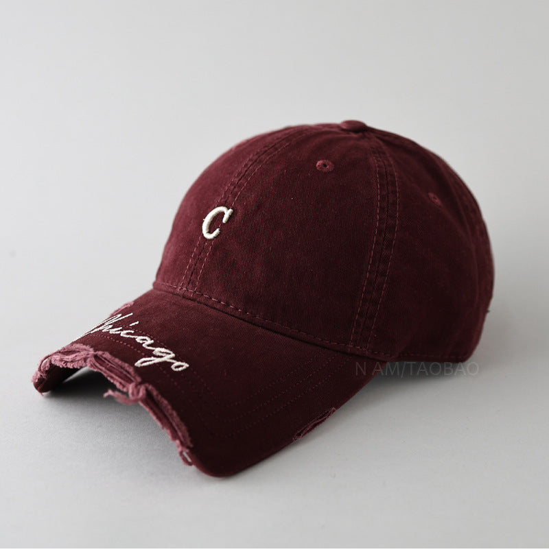 Herren Casual Distressed Baseball Cap Brehn