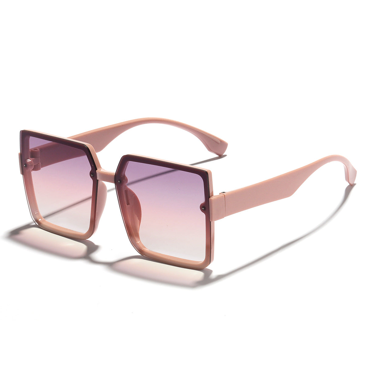 Damen Quadrat-Sonnenbrille mit retro-inspiriertem Design und weichen Gläsern Brehn