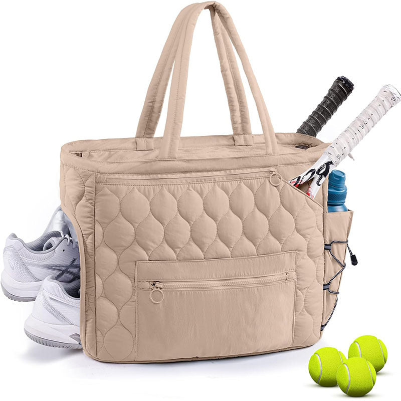 Sportliche Quilt-Tasche mit Separatem Schuhfach und Fächern Für Zubehör Brehn
