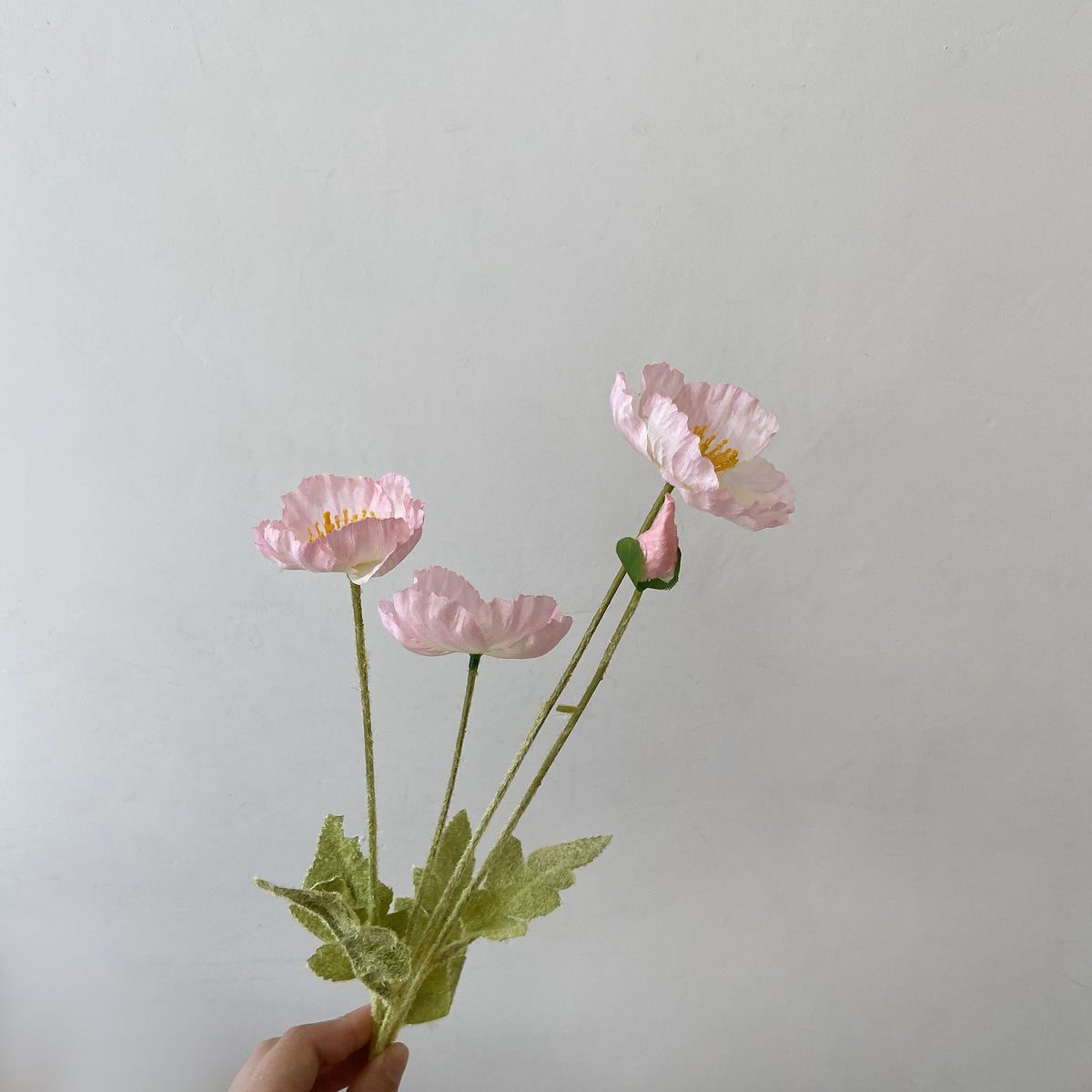 Lebensnahe Mohnblume Floral Stamm