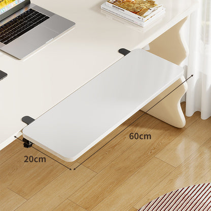 Unter-Desk Bambus Ausziehbare Arbeitsfläche Clamp-Montierte Tastatur- & Mausplattform