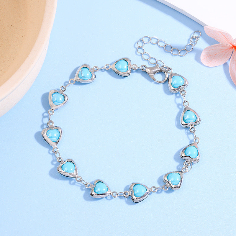 Herzförmiges Link-Armbändchen Brehn