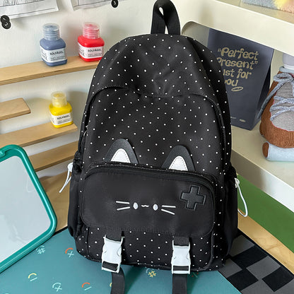 Niedlicher katzenmotivierter robuster Schulrucksack