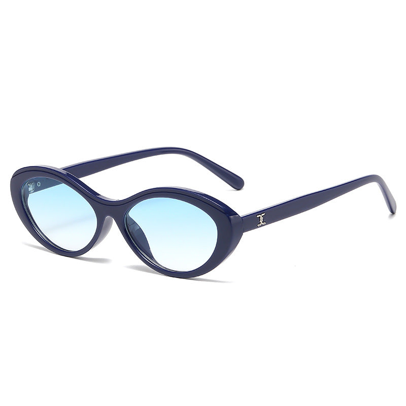 Damen stilvolle Sonnenbrille im ovalen Design Brehn