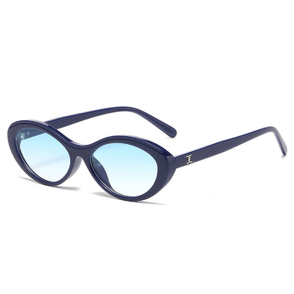 Damen stilvolle Sonnenbrille im ovalen Design Brehn