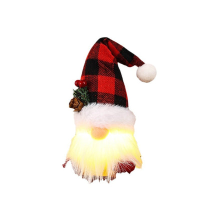 Beleuchtete Weihnachtsmann Figur Brehn