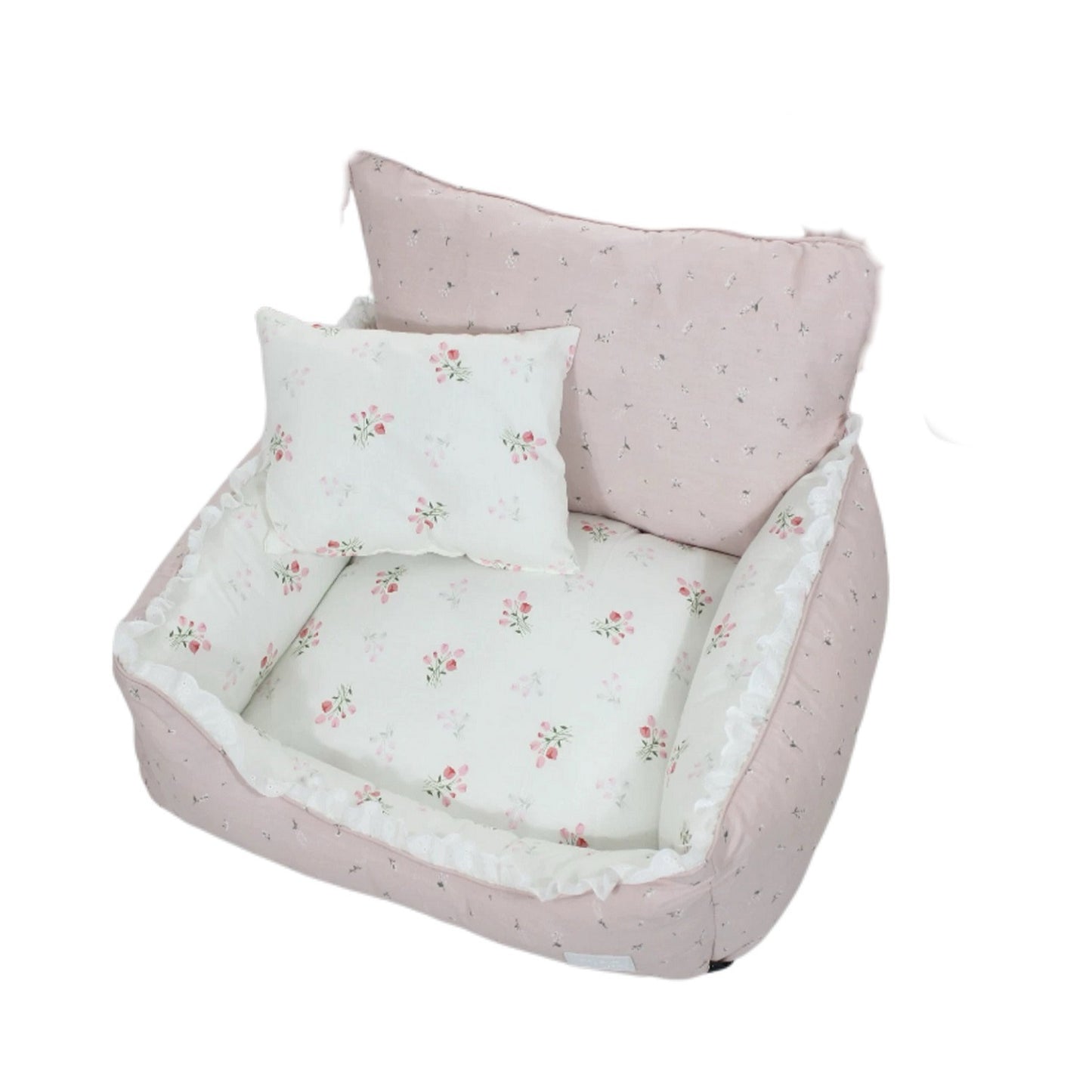 Blumenmuster Hundebett