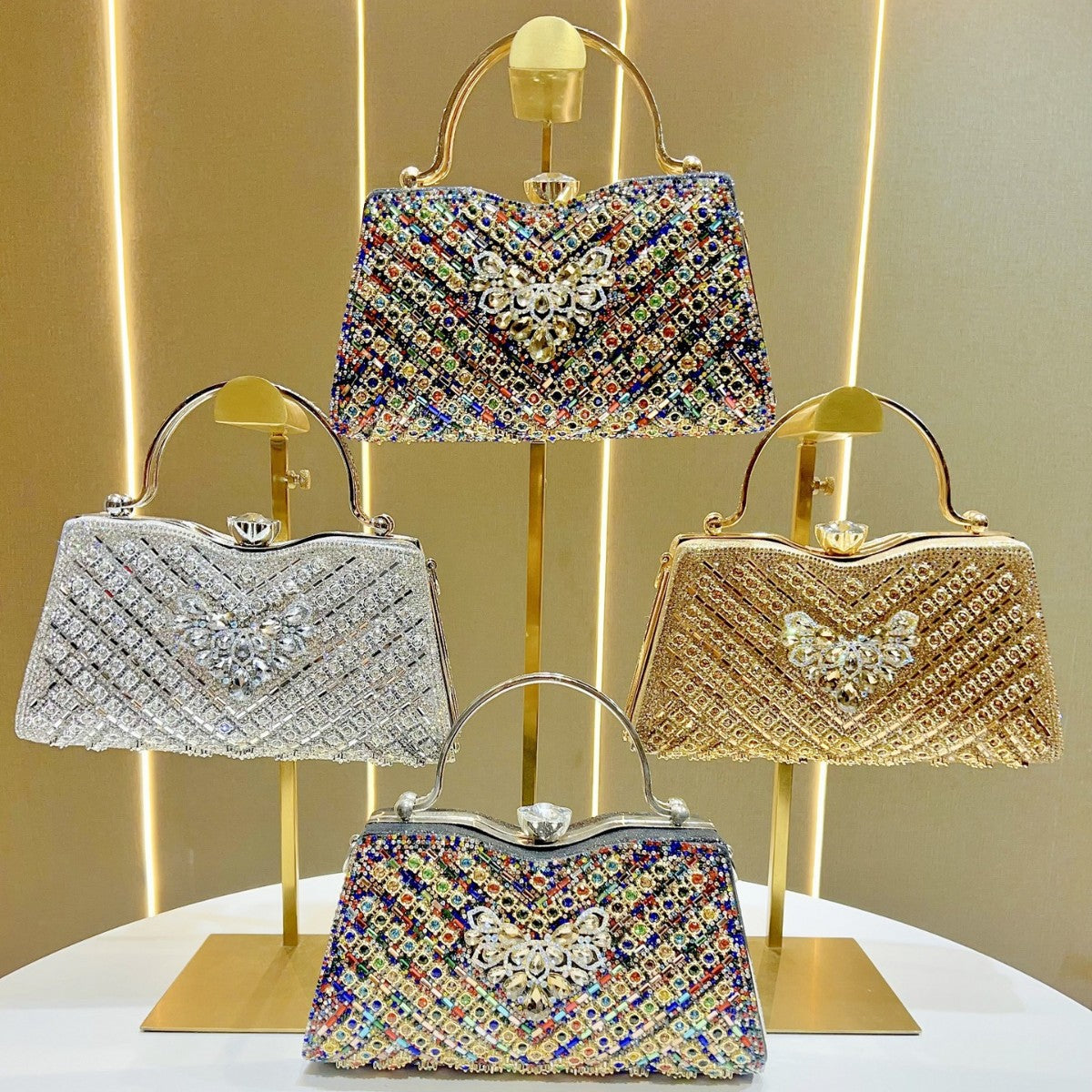 Dekorative Strass Abendtasche