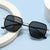 Damen geometrische Sonnenbrille mit elegantem Gläserdesign Brehn