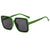 Statement Bold Square Frame Sonnenbrille
