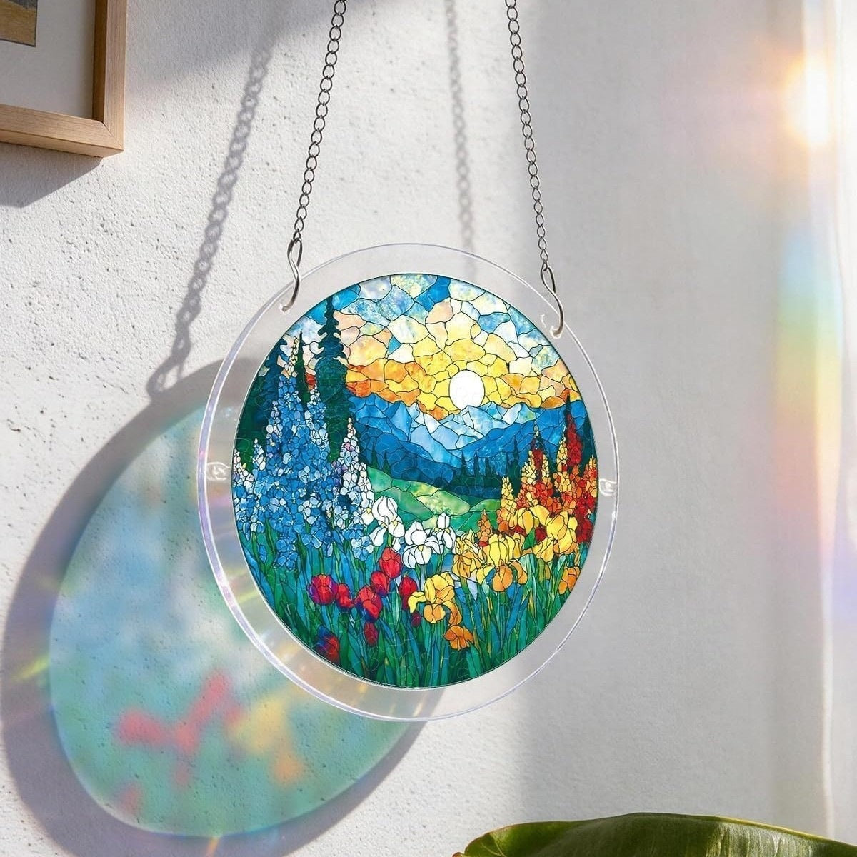 Buntglas Wandbehang Brehn