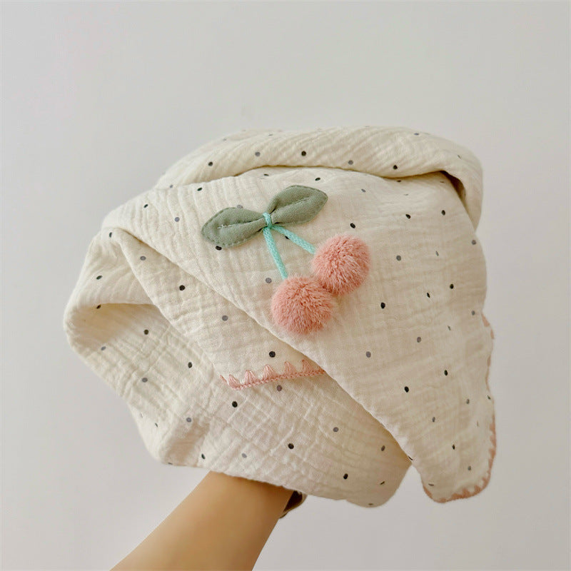 Unisex Kuschelige Musselin-Decke mit verspieltem Pompom-Design Brehn