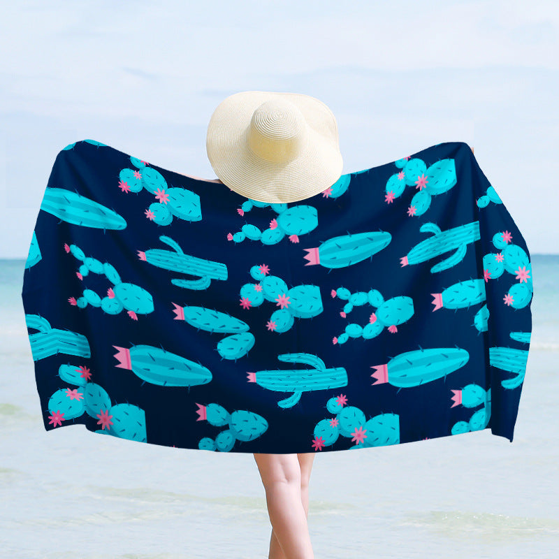 Luxus Strandtuch mit dynamischem Wellendesign Brehn