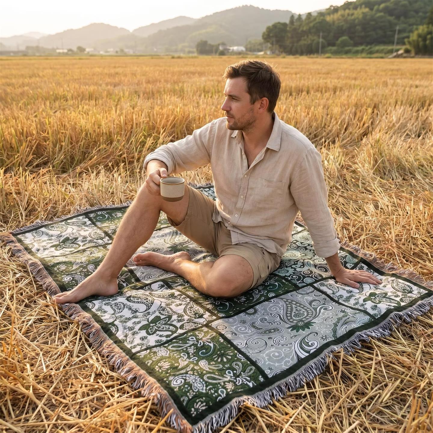 Dekorative Patchwork-Wurfdecke