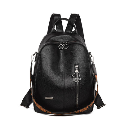 Lässiger Leder-Rucksack Brehn