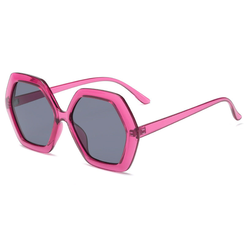 Damen geometrische Sonnenbrille mit modernem Design Brehn