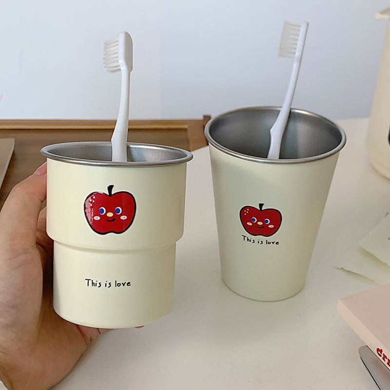 Multifunktionale Keramiktasse mit Fröhlichem Apfelmotiv Brehn