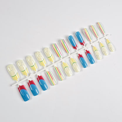 Buntes Nagelkunstset