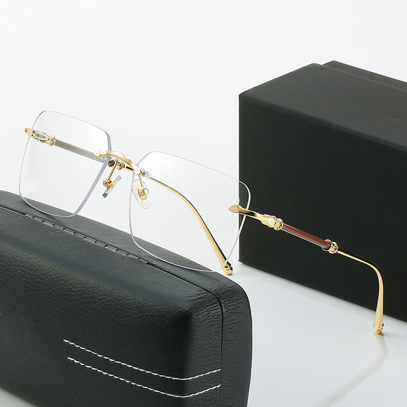 Damen modische Sonnenschutzbrille mit quadratischem Rahmen und luxuriösen Akzenten Brehn