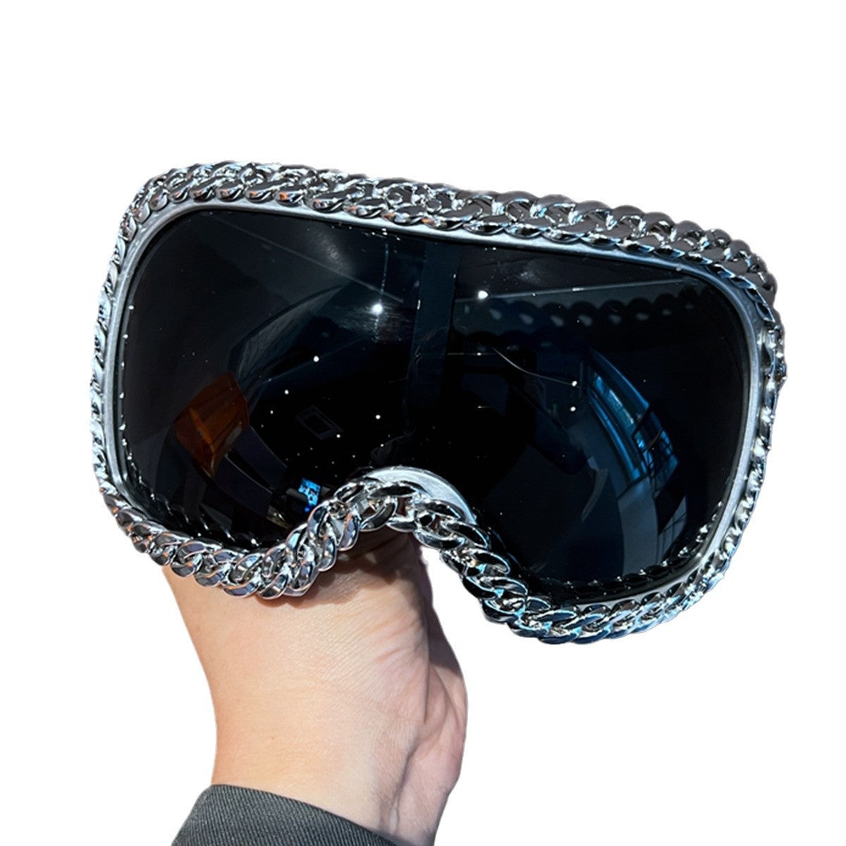 Damen Skibrille mit luxuriösem Kettenrahmen Brehn
