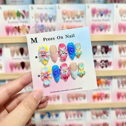 Anpassbares handgefertigtes Press-On Nail Art Set