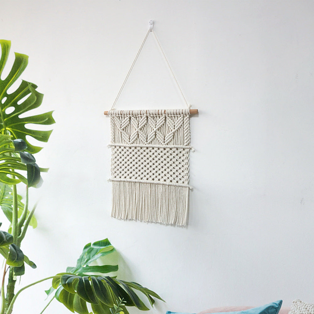 Handgewebter Makramee Wandbehang im Boho-Stil