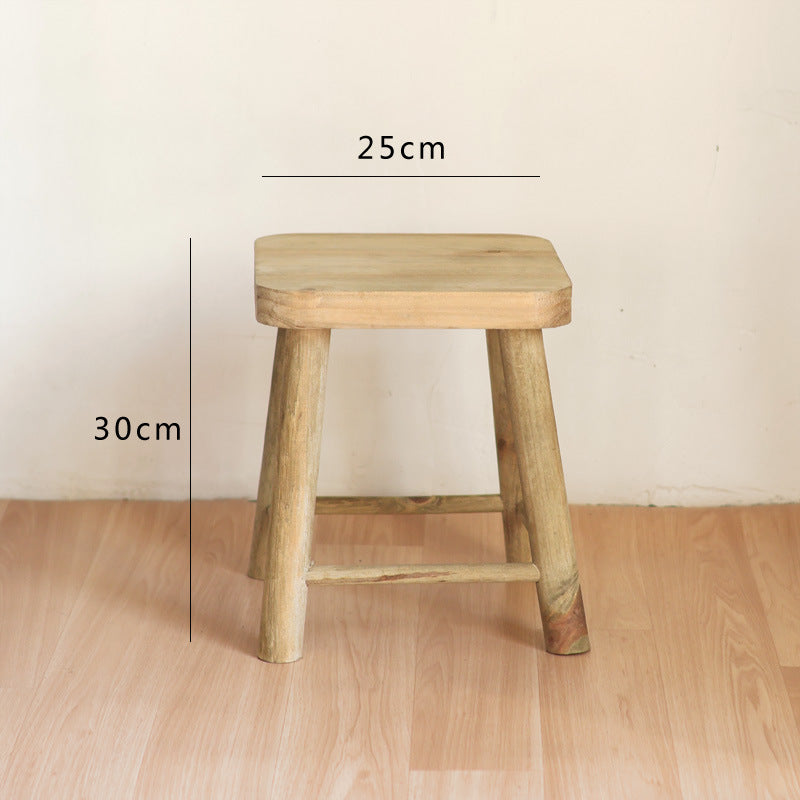 Handgefertigter Holzschemel Brehn