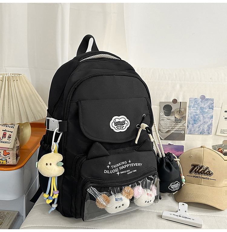 Kat-Design Multi-Taschen Schulrucksack Brehn