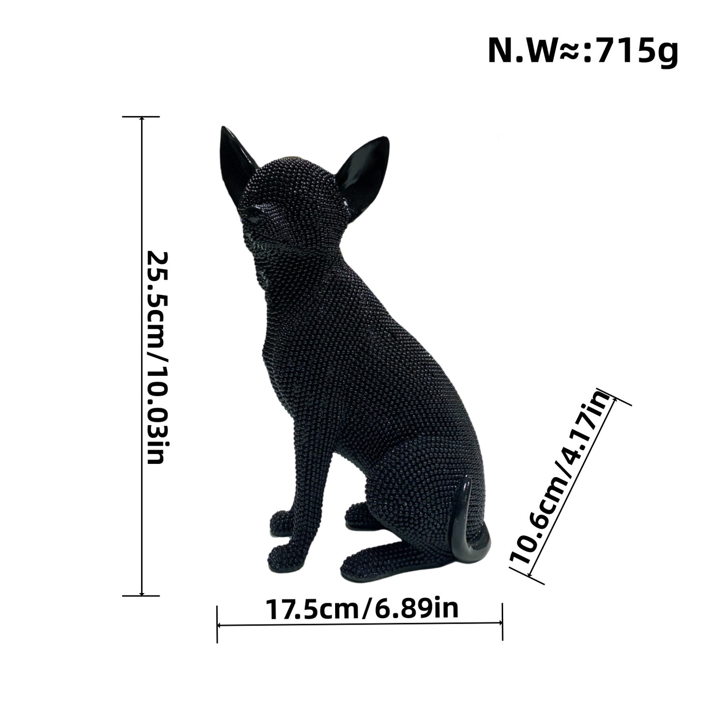 Dekorative Hundefigur im modernen Design Brehn