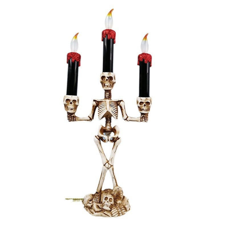 Skeleton Kerzenhalter Kandelaber Brehn