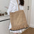 Handgefertigte Basttasche mit Fransigem Saum Brehn